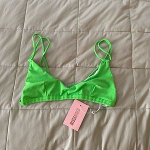 Green missguided bikini top